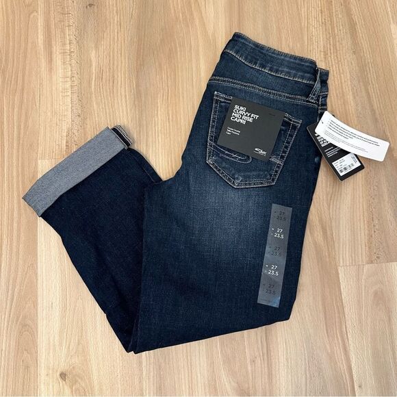 Silver Jean Co NWT Suki Mid Rise Capri - Picture 1 of 8